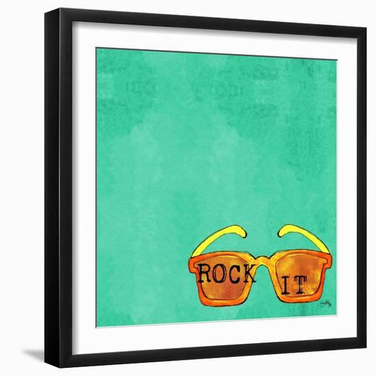 Glasses Square I-Elizabeth Medley-Framed Art Print