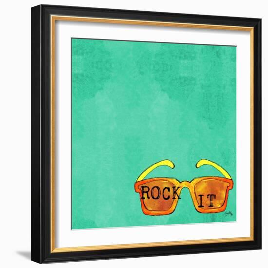 Glasses Square I-Elizabeth Medley-Framed Art Print