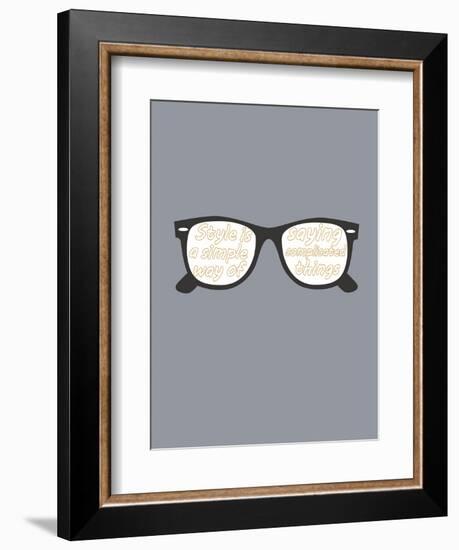 Glasses-null-Framed Art Print