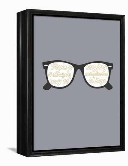 Glasses-null-Framed Stretched Canvas