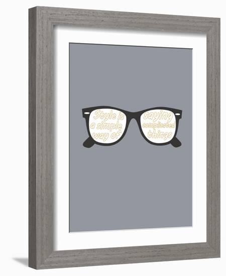 Glasses-null-Framed Art Print