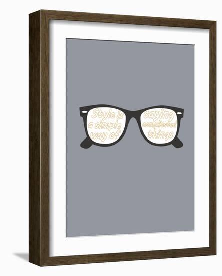 Glasses-null-Framed Art Print