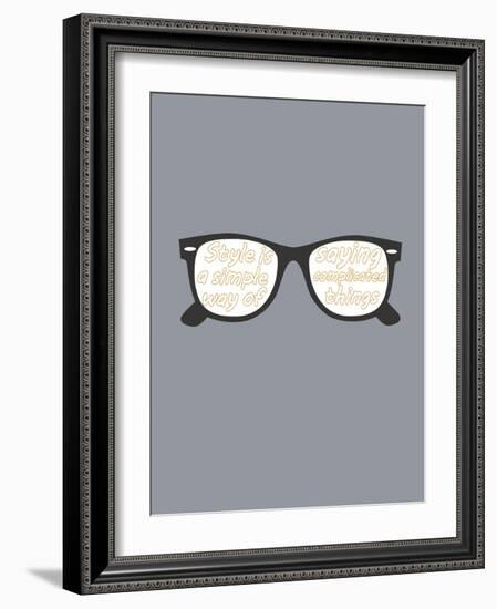 Glasses-null-Framed Art Print