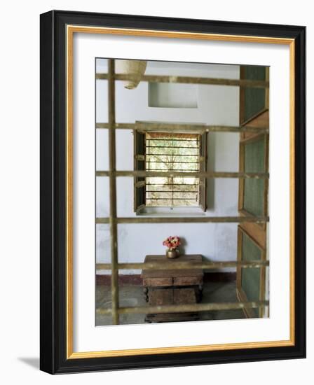 Glassless Windows Providing Traditional Cross Ventilation Techniques in Residence-John Henry Claude Wilson-Framed Photographic Print