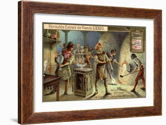 Glassmakers in the 14th Century-null-Framed Giclee Print