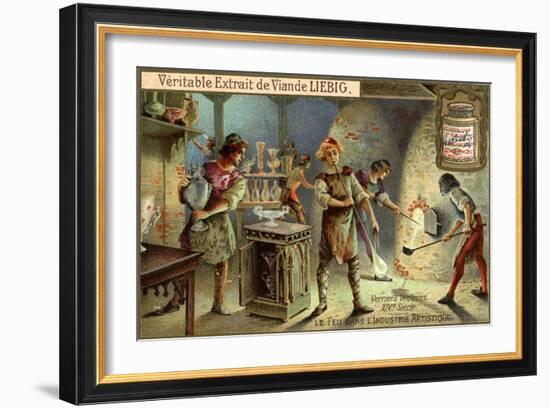 Glassmakers in the 14th Century-null-Framed Giclee Print