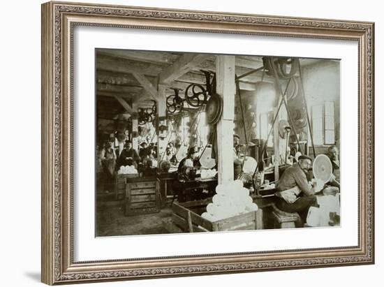 Glassworks, Baruth, C 1910-null-Framed Photographic Print