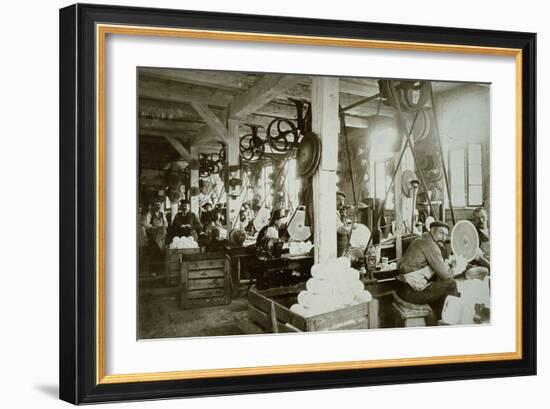 Glassworks, Baruth, C 1910-null-Framed Photographic Print