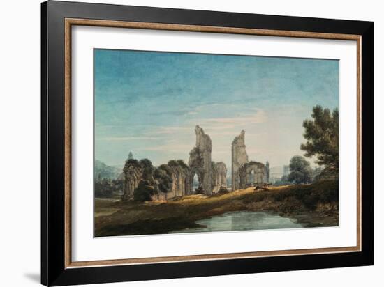 Glastonbury Abbey, 1795 (Pencil & W/C on Paper)-Thomas Hearne-Framed Giclee Print