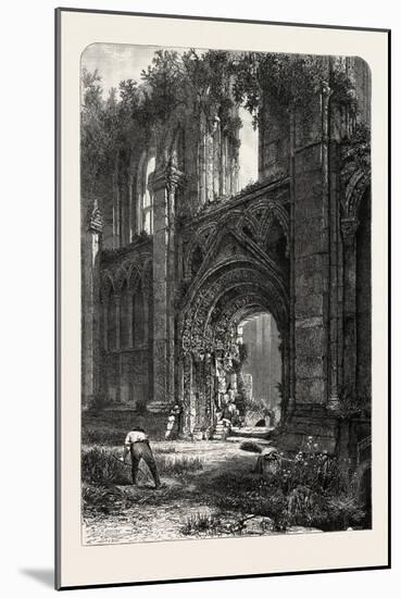 Glastonbury Abbey, UK, 19th Century-null-Mounted Giclee Print