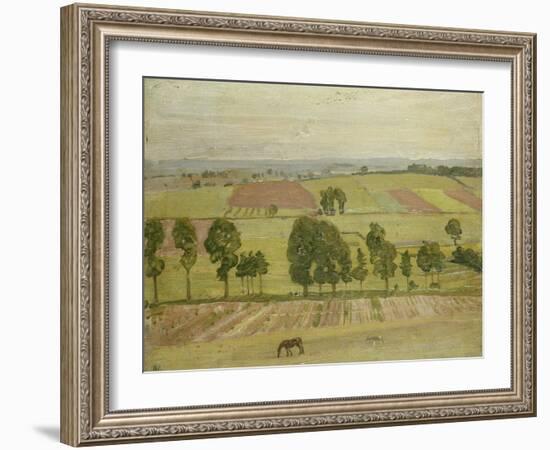 Glastonbury Plain, 1926 oil on paper-William Nicholson-Framed Giclee Print