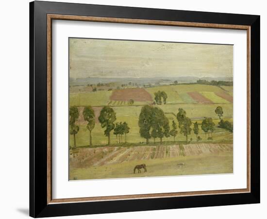 Glastonbury Plain, 1926 oil on paper-William Nicholson-Framed Giclee Print