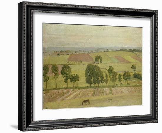 Glastonbury Plain, 1926 oil on paper-William Nicholson-Framed Giclee Print