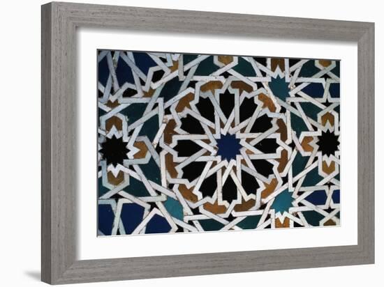 Glazed Tile, Alhambra, Granada, Andalucia, Spain-null-Framed Giclee Print