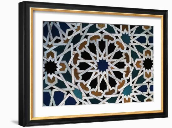 Glazed Tile, Alhambra, Granada, Andalucia, Spain-null-Framed Giclee Print