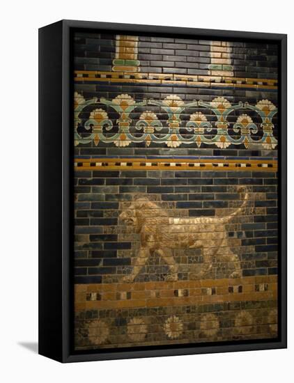 Glazed Tiles of Nebuchadnezzar's Babylon, Pergamon Museum, Berlin, Germany, Europe-Ken Gillham-Framed Premier Image Canvas