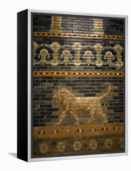 Glazed Tiles of Nebuchadnezzar's Babylon, Pergamon Museum, Berlin, Germany, Europe-Ken Gillham-Framed Premier Image Canvas
