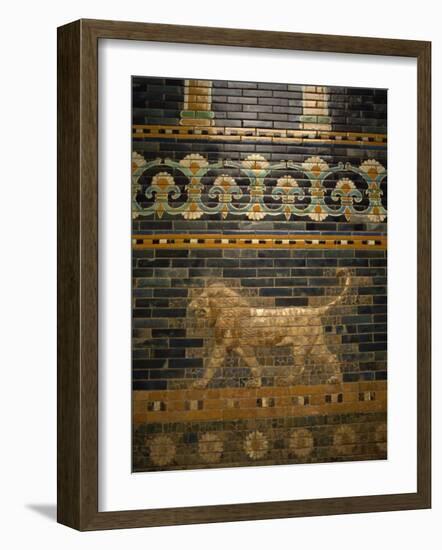 Glazed Tiles of Nebuchadnezzar's Babylon, Pergamon Museum, Berlin, Germany, Europe-Ken Gillham-Framed Photographic Print