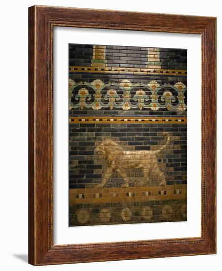 Glazed Tiles of Nebuchadnezzar's Babylon, Pergamon Museum, Berlin, Germany, Europe-Ken Gillham-Framed Photographic Print