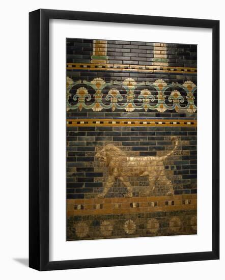 Glazed Tiles of Nebuchadnezzar's Babylon, Pergamon Museum, Berlin, Germany, Europe-Ken Gillham-Framed Photographic Print