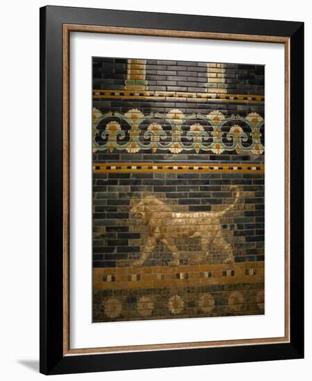 Glazed Tiles of Nebuchadnezzar's Babylon, Pergamon Museum, Berlin, Germany, Europe-Ken Gillham-Framed Photographic Print