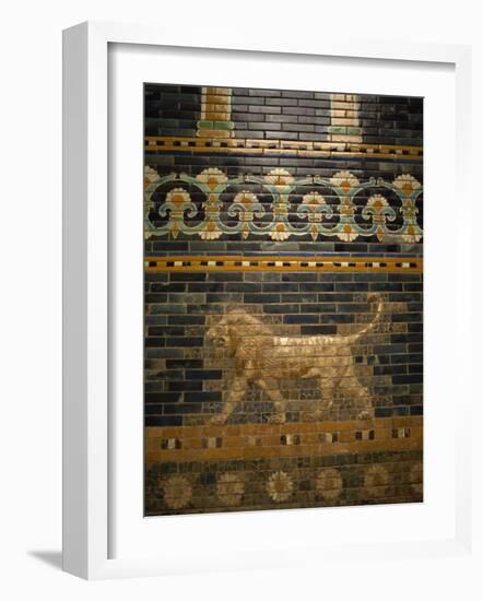 Glazed Tiles of Nebuchadnezzar's Babylon, Pergamon Museum, Berlin, Germany, Europe-Ken Gillham-Framed Photographic Print