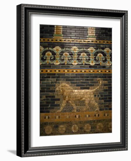 Glazed Tiles of Nebuchadnezzar's Babylon, Pergamon Museum, Berlin, Germany, Europe-Ken Gillham-Framed Photographic Print