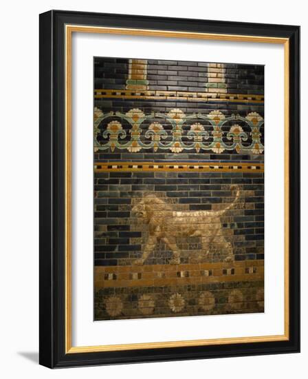 Glazed Tiles of Nebuchadnezzar's Babylon, Pergamon Museum, Berlin, Germany, Europe-Ken Gillham-Framed Photographic Print