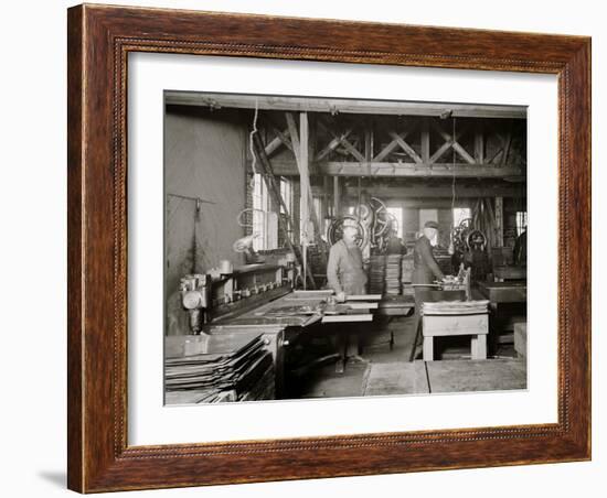 Glazier Stove Company, Machine Room, Chelsea, Mich.-null-Framed Photo