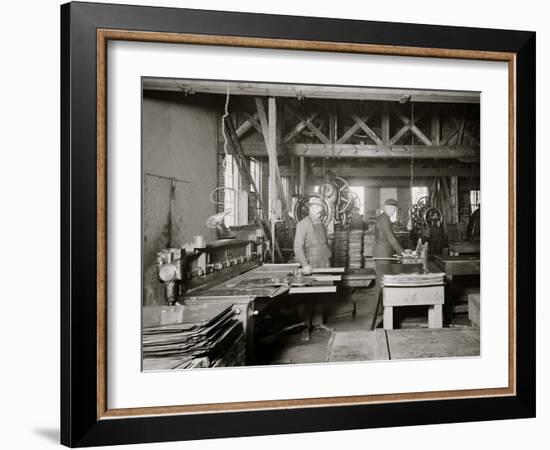 Glazier Stove Company, Machine Room, Chelsea, Mich.-null-Framed Photo