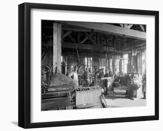 Glazier Stove Company, Machine Room, Chelsea, Mich.-null-Framed Photo