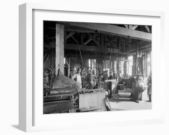 Glazier Stove Company, Machine Room, Chelsea, Mich.-null-Framed Photo