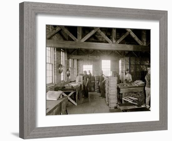 Glazier Stove Company, Oven Room, Chelsea, Mich.-null-Framed Photo