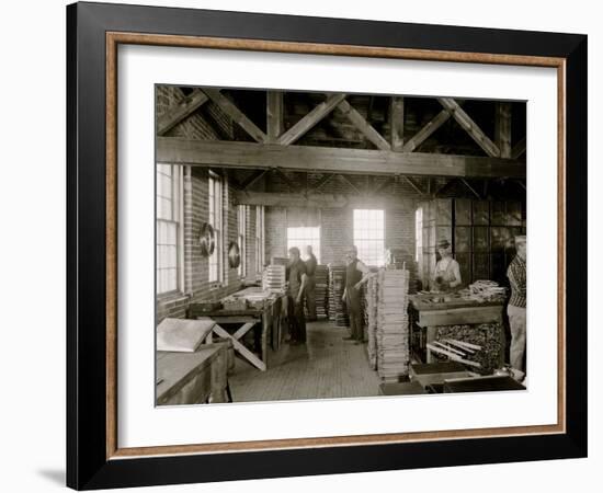 Glazier Stove Company, Oven Room, Chelsea, Mich.-null-Framed Photo