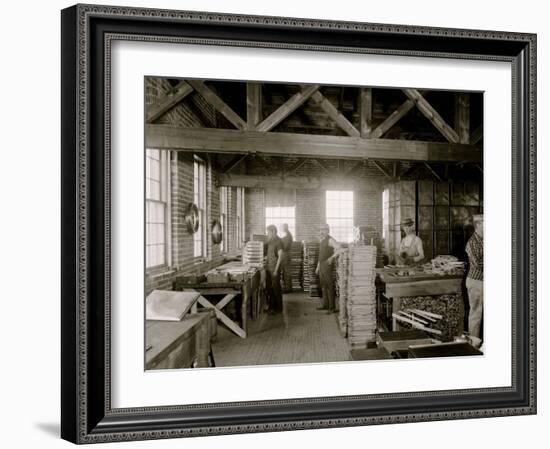 Glazier Stove Company, Oven Room, Chelsea, Mich.-null-Framed Photo