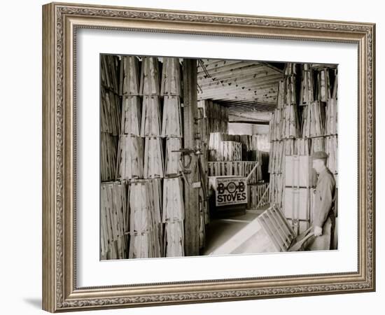 Glazier Stove Company, Shipping Room, Chelsea, Mich.-null-Framed Photo