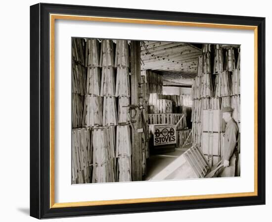 Glazier Stove Company, Shipping Room, Chelsea, Mich.-null-Framed Photo