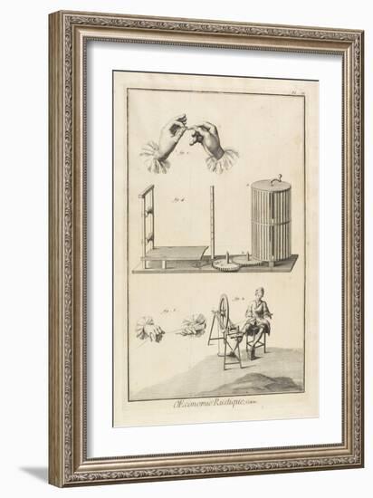 Glazing and Warping (Plate III), 1762-Denis Diderot-Framed Giclee Print