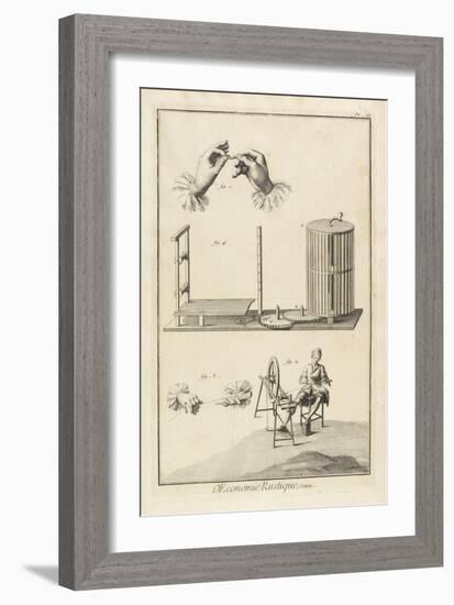 Glazing and Warping (Plate III), 1762-Denis Diderot-Framed Giclee Print