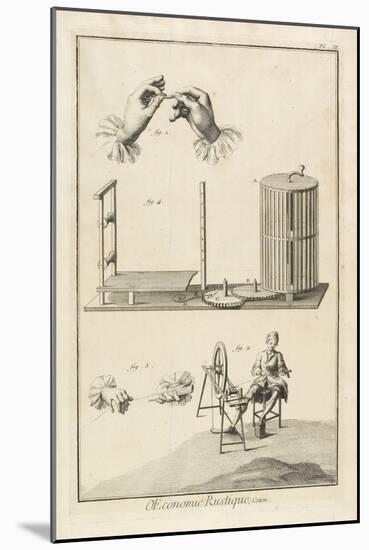 Glazing and Warping (Plate III), 1762-Denis Diderot-Mounted Giclee Print