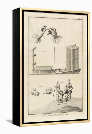 Glazing and Warping (Plate III), 1762-Denis Diderot-Framed Premier Image Canvas