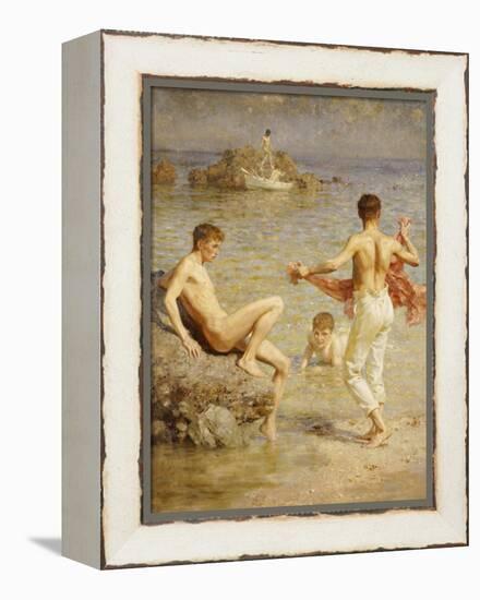 Gleaming Waters, 1910-Henry Scott Tuke-Framed Premier Image Canvas