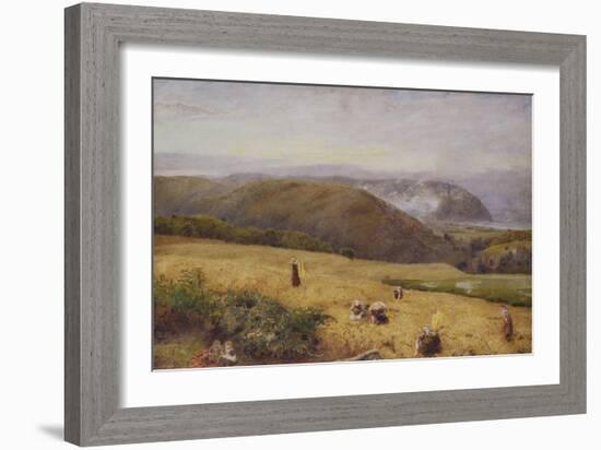 Gleaners: Coast of Somerset-John William North-Framed Giclee Print