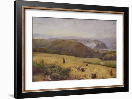 Gleaners: Coast of Somerset-John William North-Framed Giclee Print