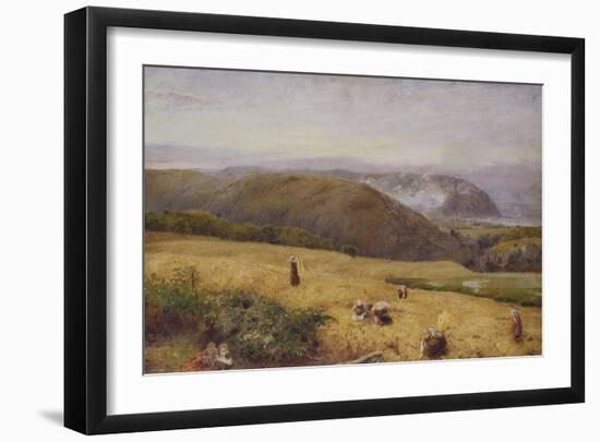 Gleaners: Coast of Somerset-John William North-Framed Giclee Print