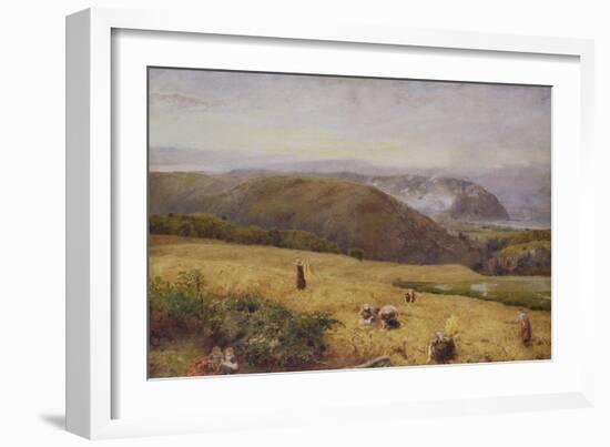 Gleaners: Coast of Somerset-John William North-Framed Giclee Print