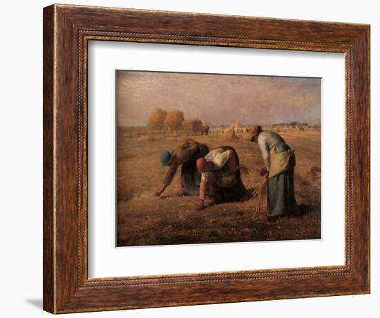 Gleaners-Jean-Fran?ois Millet-Framed Art Print