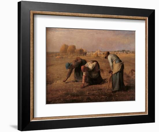 Gleaners-Jean-Fran?ois Millet-Framed Art Print