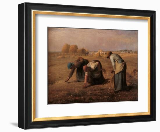 Gleaners-Jean-Fran?ois Millet-Framed Art Print