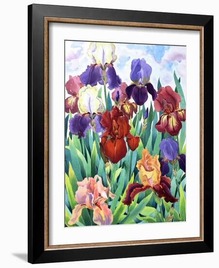 Glemsford Irises-Christopher Ryland-Framed Giclee Print